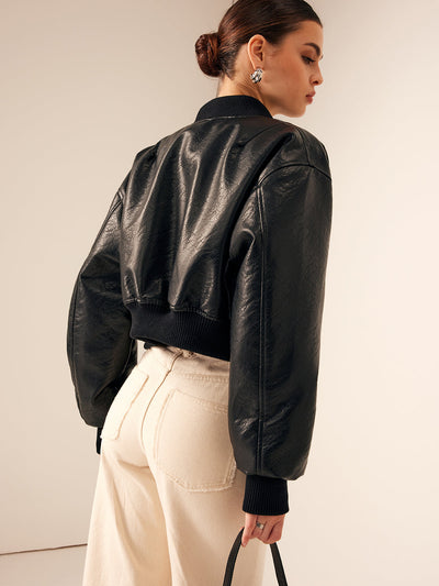 Jacy | Kunstlederjacke