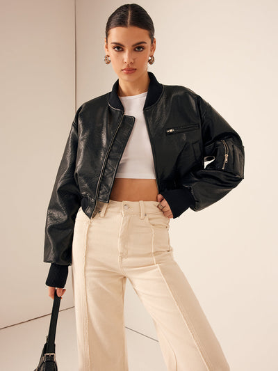 Jacy | Kunstlederjacke