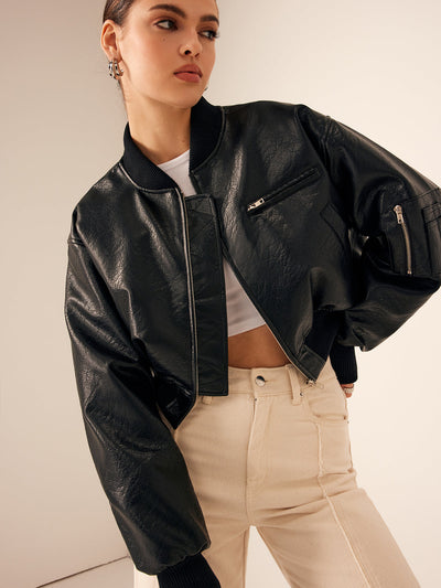 Jacy | Kunstlederjacke