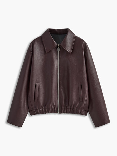 Greta | Klassische Lederjacke