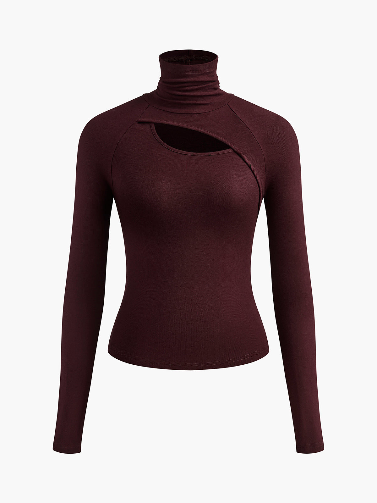 Gaby | Langärmeliges Rollkragen-Top im Slinky-Stil