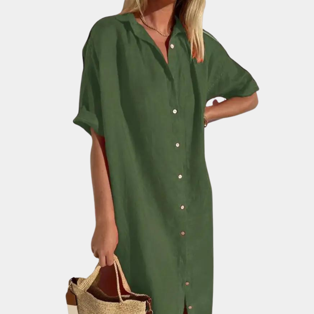 Ildiko - Lässiges Hemdkleid für Frauen
