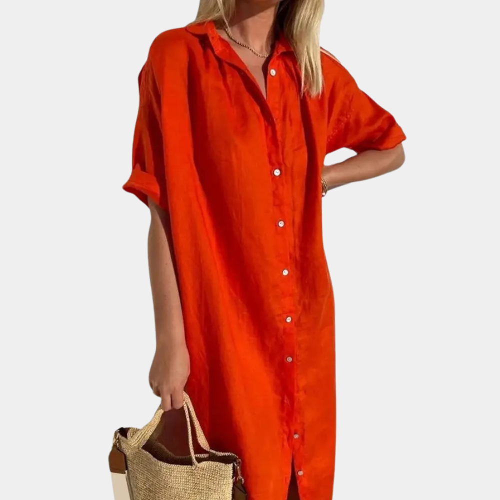 Ildiko - Lässiges Hemdkleid für Frauen