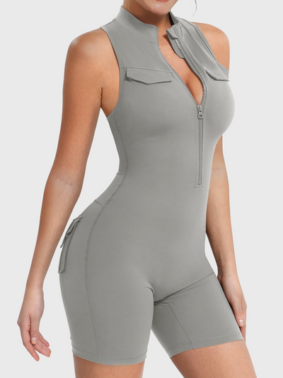 Zylox | Flexibles Activewear-Romper für Damen Sommer