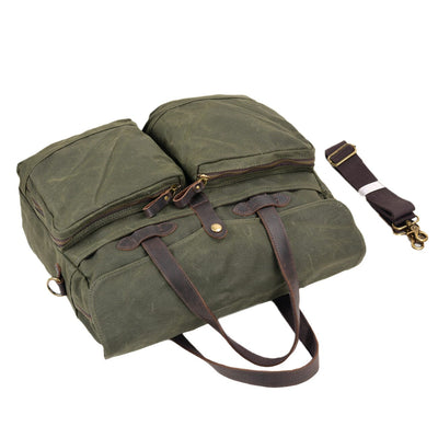 Salt Lake™ Canvas Schultertasche - Wasserabweisend, Gepolstertes Laptopfach, Unisex, 12,5L
