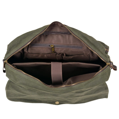 Salt Lake™ Canvas Schultertasche - Wasserabweisend, Gepolstertes Laptopfach, Unisex, 12,5L