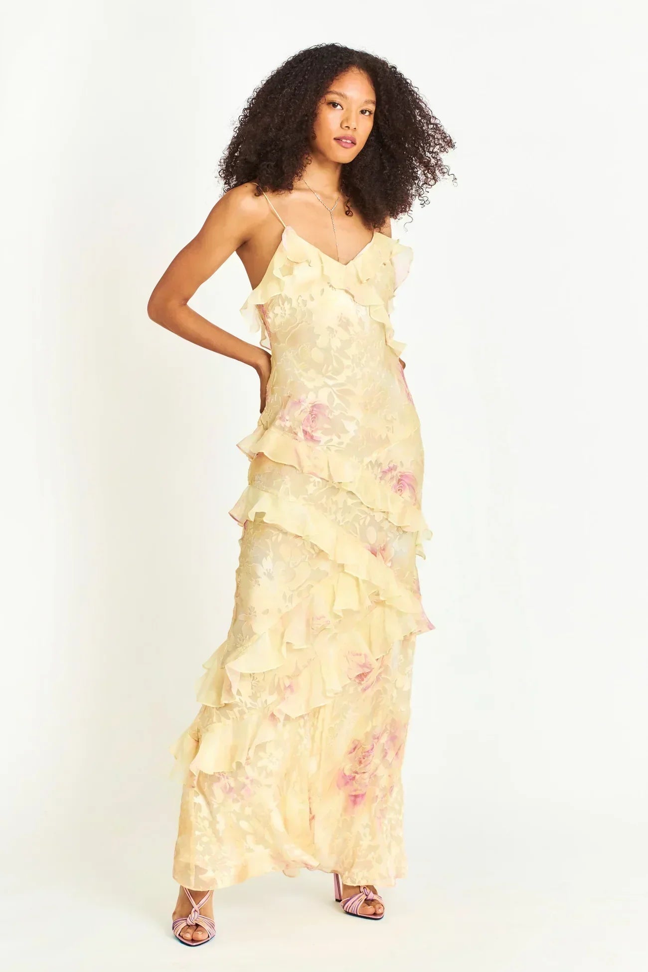Amanda | Leichtes ärmelloses Maxikleid