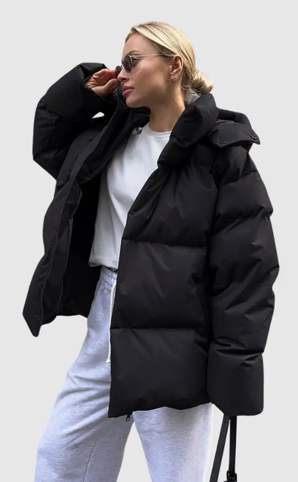 Damen Pufferjacke Modernes Design Wärme