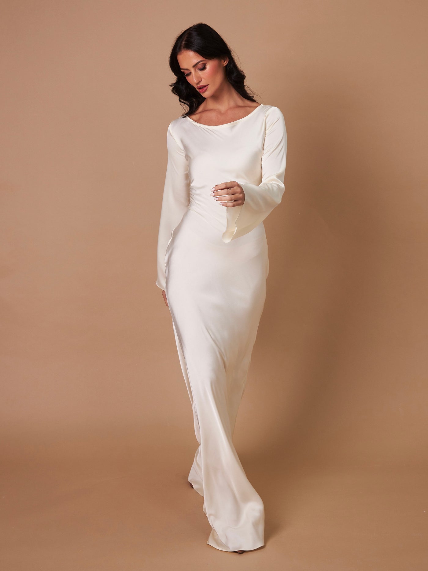 Sophie | Langärmliges Maxikleid – Fließender Schnitt für Eleganz und Komfort
