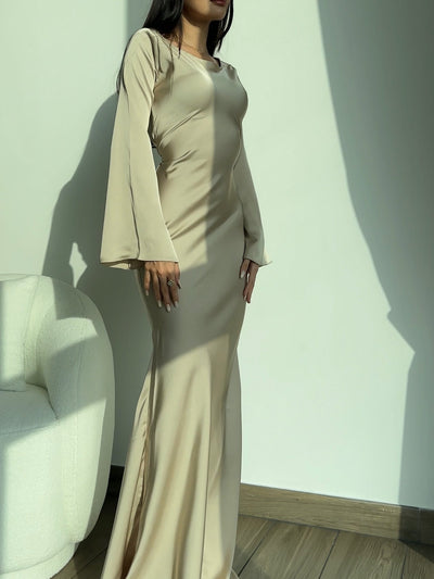 Sophie | Langärmliges Maxikleid – Fließender Schnitt für Eleganz und Komfort