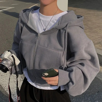 Sofia | Übergroßer Zip-Up Hoodie
