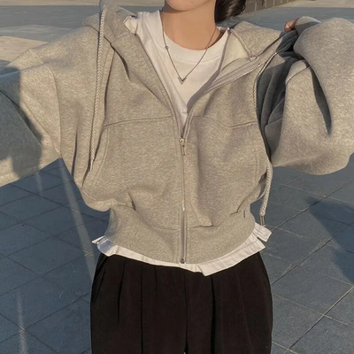 Sofia | Übergroßer Zip-Up Hoodie