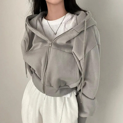 Sofia | Übergroßer Zip-Up Hoodie