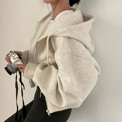 Sofia | Übergroßer Zip-Up Hoodie