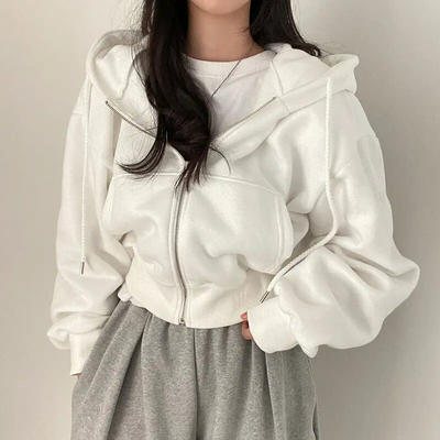 Sofia | Übergroßer Zip-Up Hoodie