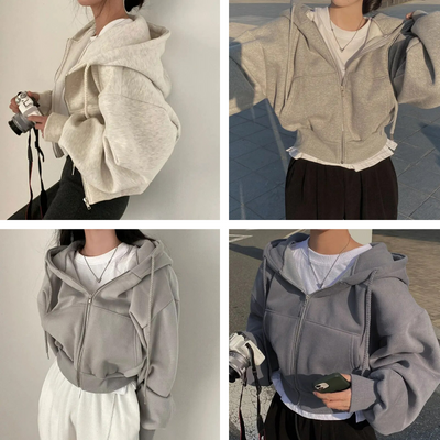 Sofia | Übergroßer Zip-Up Hoodie