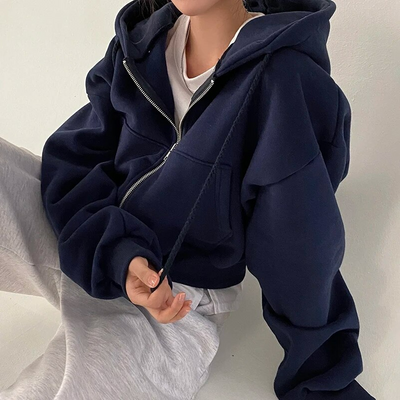Sofia | Übergroßer Zip-Up Hoodie