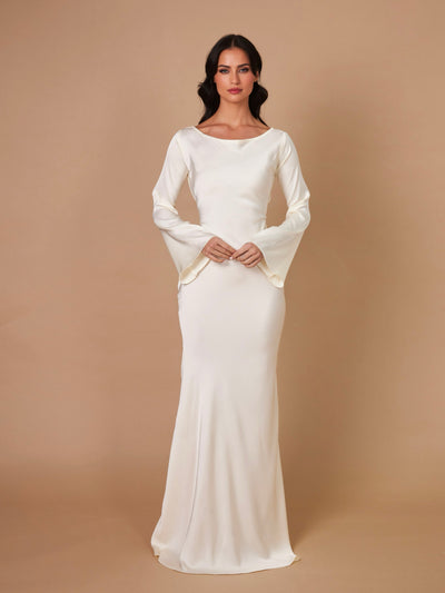 Sophie | Langärmliges Maxikleid – Fließender Schnitt für Eleganz und Komfort