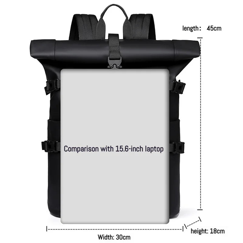 Seraso | Wasserabweisender Unisex Rucksack für Alltag und Reisen