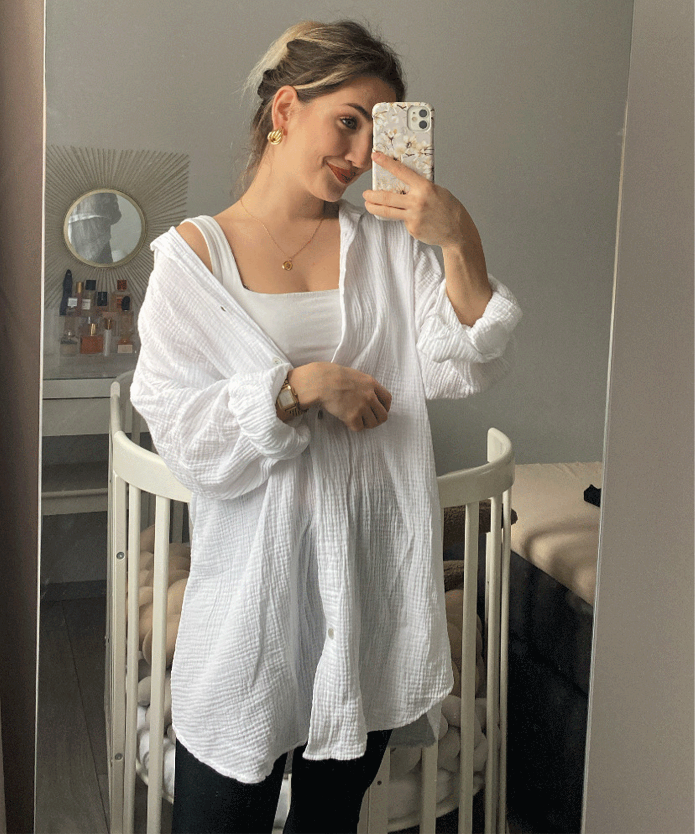 Freya | Sommerbluse aus weichem Baumwoll Musselin