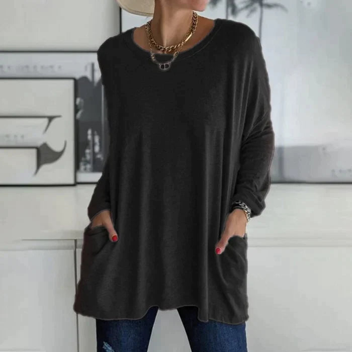 Katrin | Tunika mit Vordertaschen Bluse