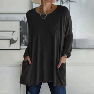 Katrin | Tunika mit Vordertaschen Bluse