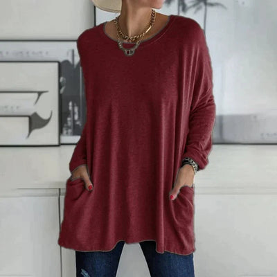 Katrin | Tunika mit Vordertaschen Bluse