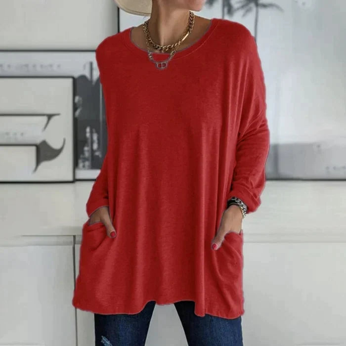 Katrin | Tunika mit Vordertaschen Bluse