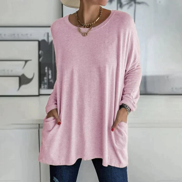 Katrin | Tunika mit Vordertaschen Bluse
