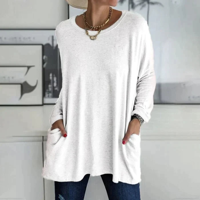 Katrin | Tunika mit Vordertaschen Bluse