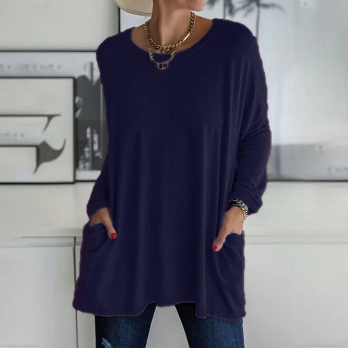 Katrin | Tunika mit Vordertaschen Bluse