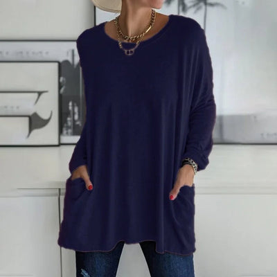 Katrin | Tunika mit Vordertaschen Bluse