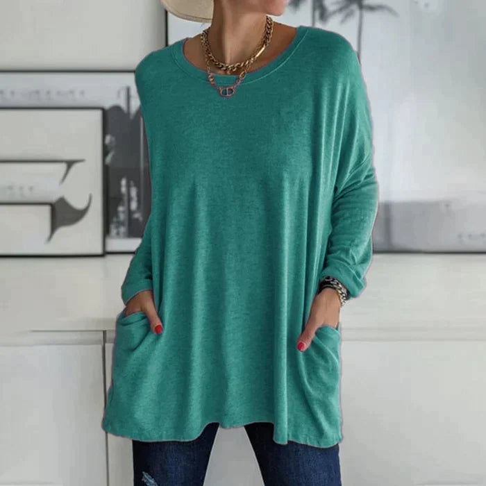 Katrin | Tunika mit Vordertaschen Bluse