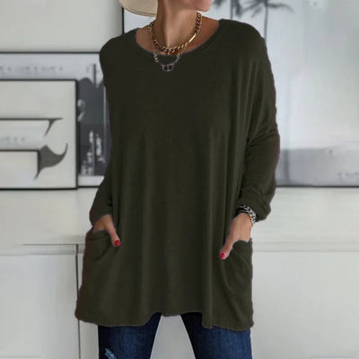 Katrin | Tunika mit Vordertaschen Bluse