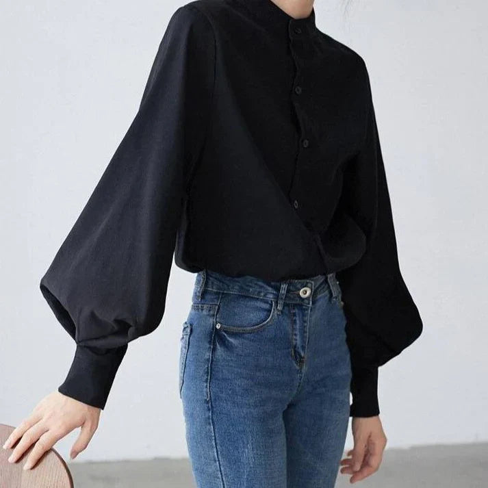 Franziska | Komfortable Elegante Puffärmel Bluse
