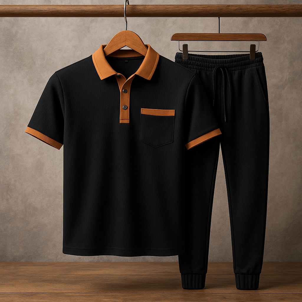 Matthias | Baumwolle Poloshirt-Set für Herren