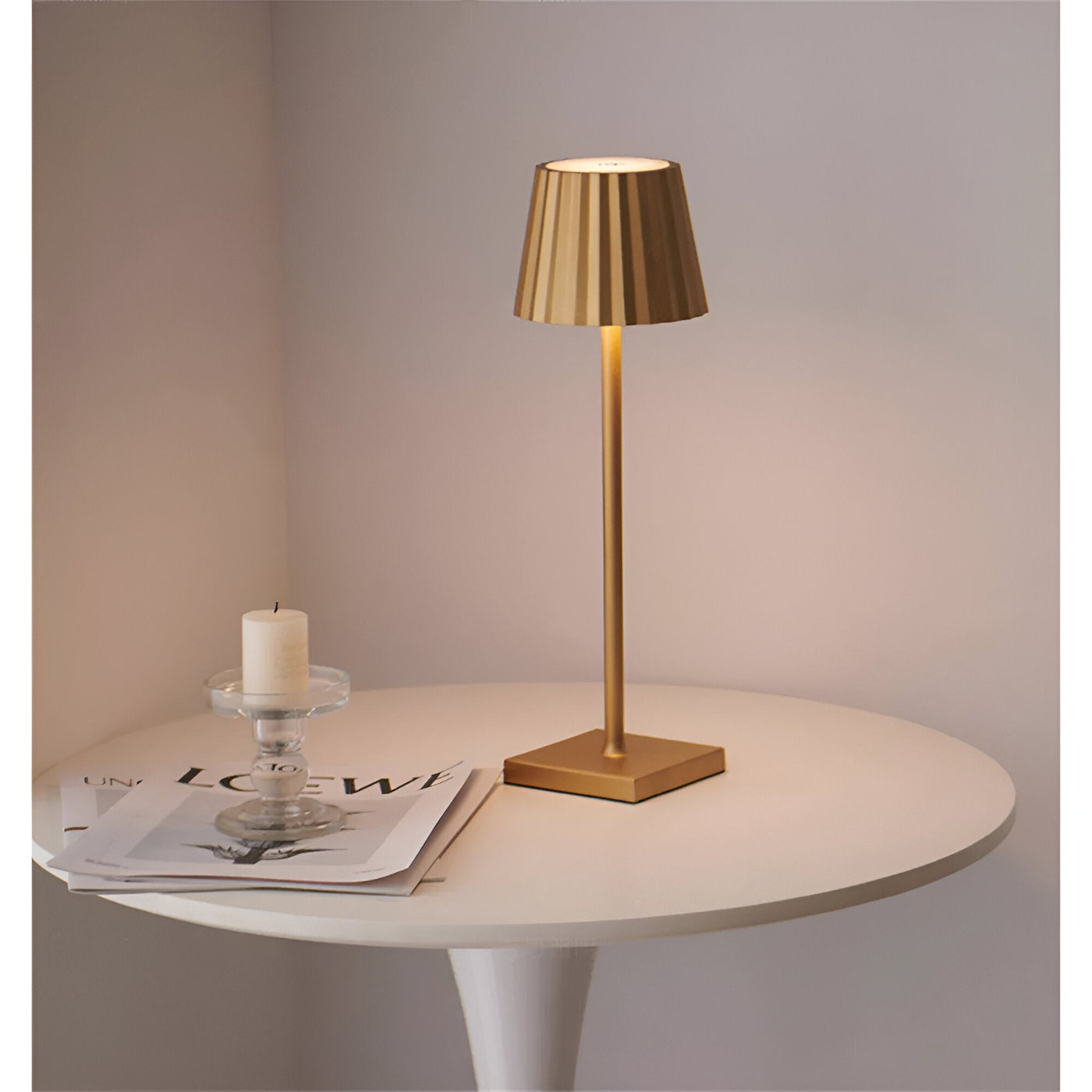 Zendoo | Dimmbare, wiederaufladbare, kabellose LED-Tischlampe