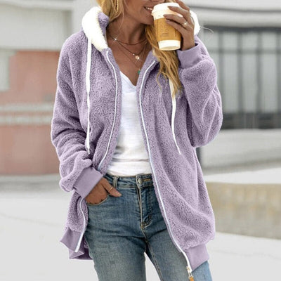 "Nicola" Lässige Plüsch-Sweatshirt