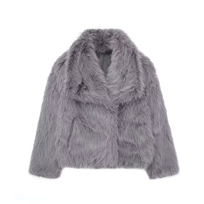 Macy | Luxuriöse Kunstfell-Jacke – Stilvoll, Kuschelig und Zeitlos