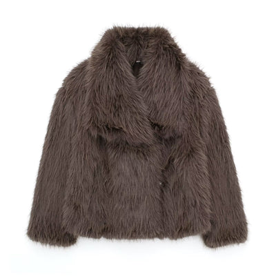 Macy | Luxuriöse Kunstfell-Jacke – Stilvoll, Kuschelig und Zeitlos