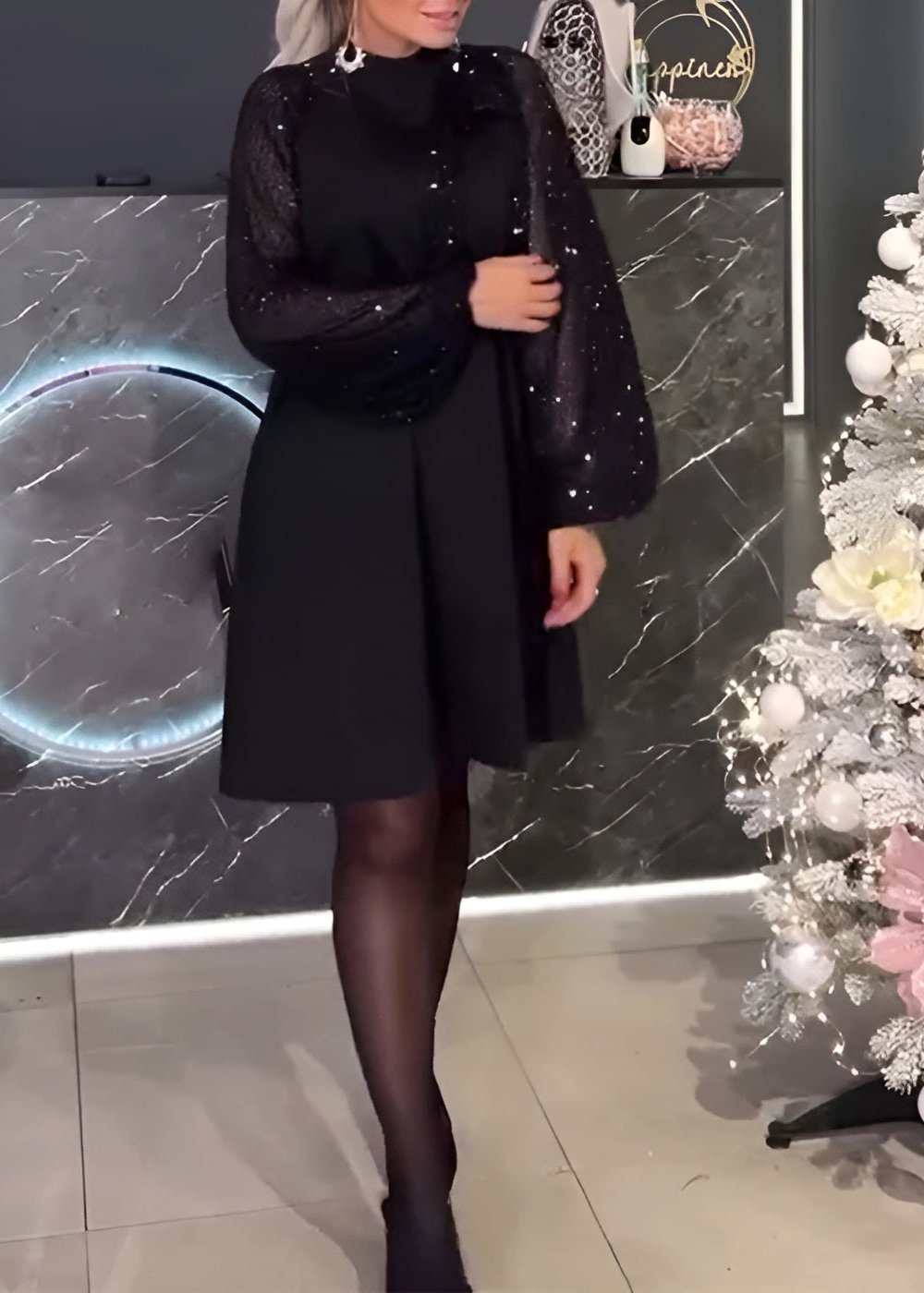 Isla - Kleid Pullover mit langen Ärmeln