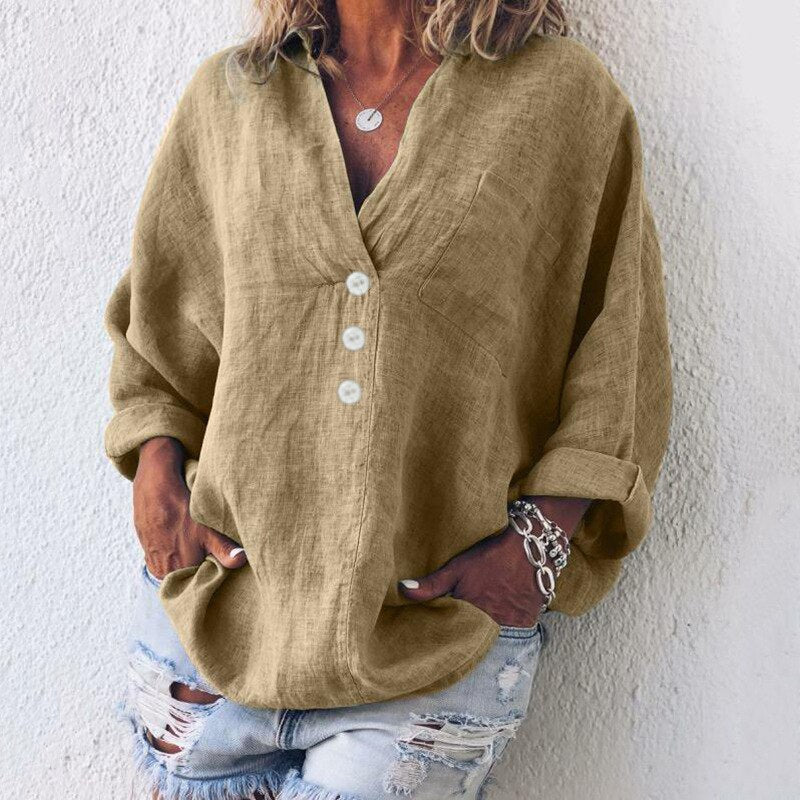 Jennifer | Elegante und stilvolle Bluse mit Puffärmeln