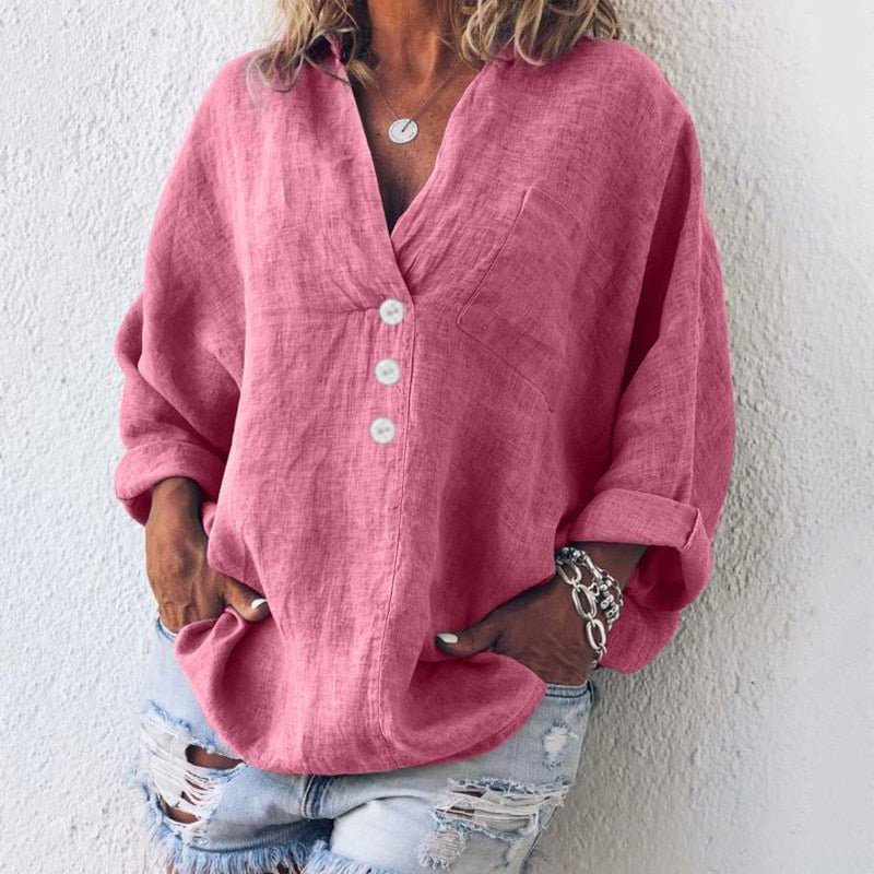 Jennifer | Elegante und stilvolle Bluse mit Puffärmeln