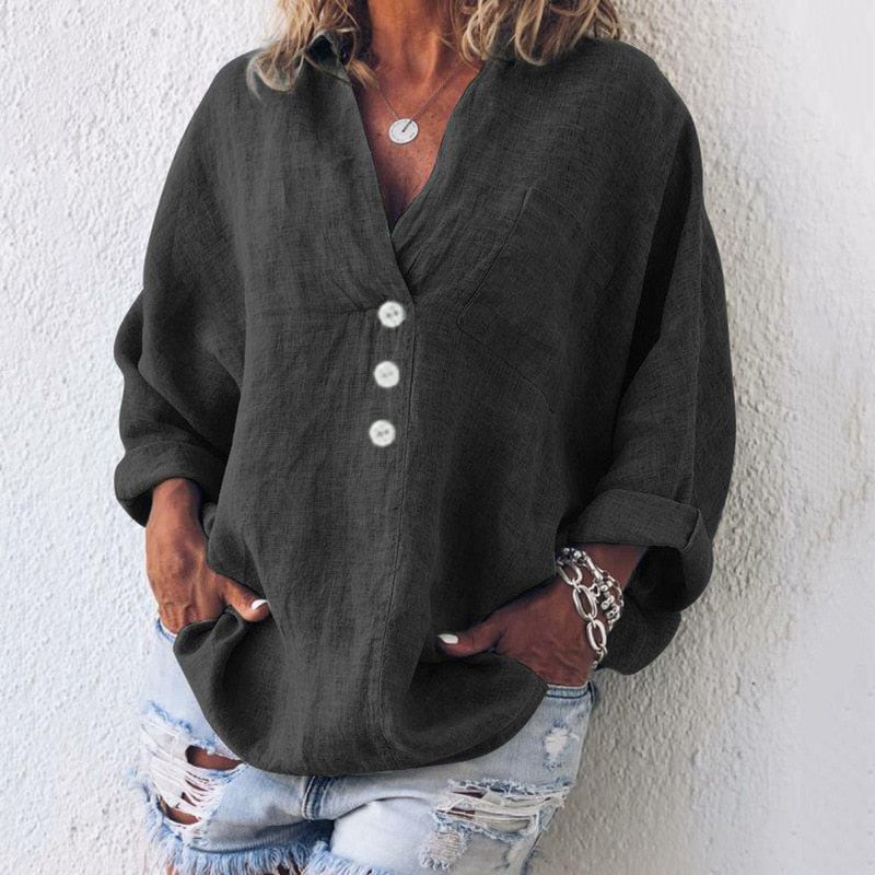 Jennifer | Elegante und stilvolle Bluse mit Puffärmeln