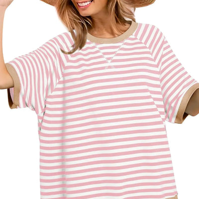 Julia | Lässiges gestreiftes Kurzarm Top