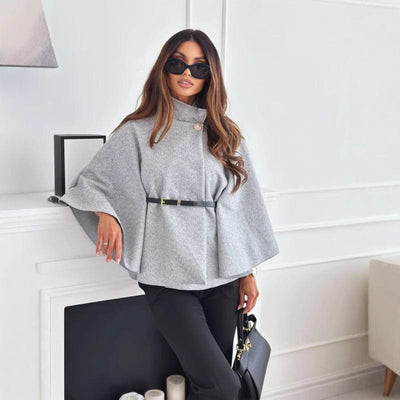 Kamila | Elegantes Wollcape für Frauen Übergang