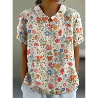 Karin | Lässige Bluse mit Blütenprint