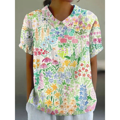 Karin | Lässige Bluse mit Blütenprint