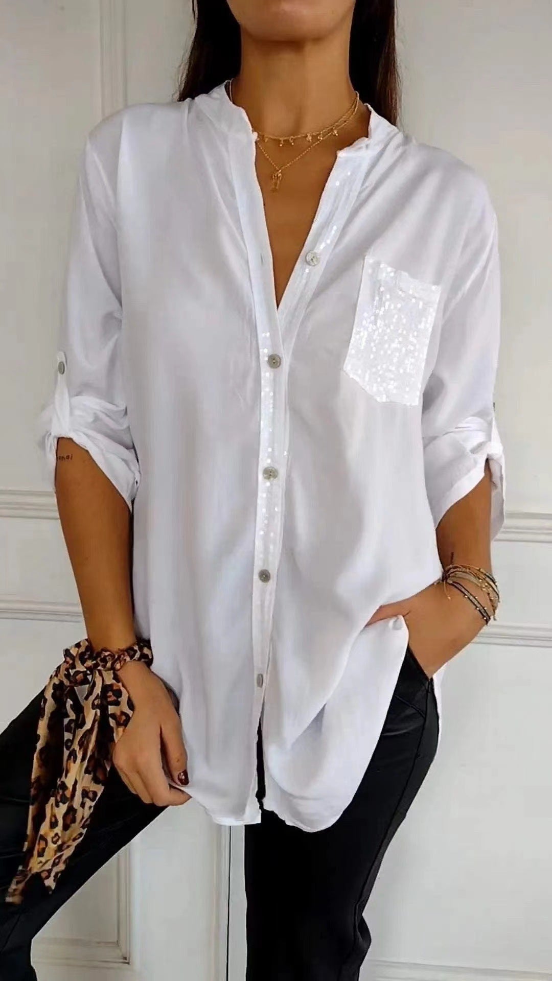 Kathrin | Pailletten bluse