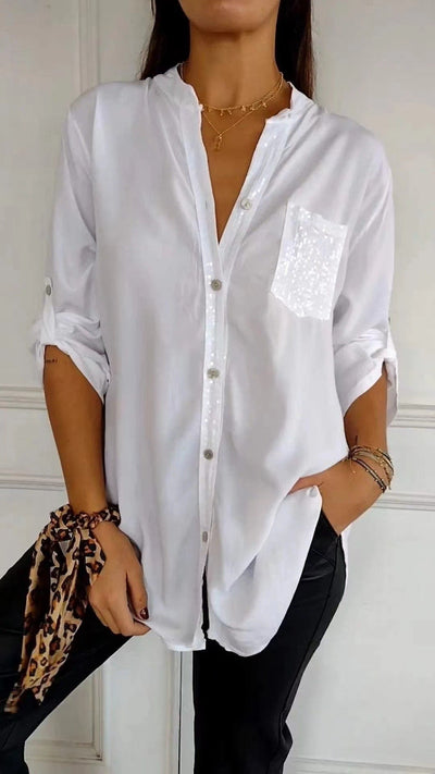 Kathrin | Pailletten bluse